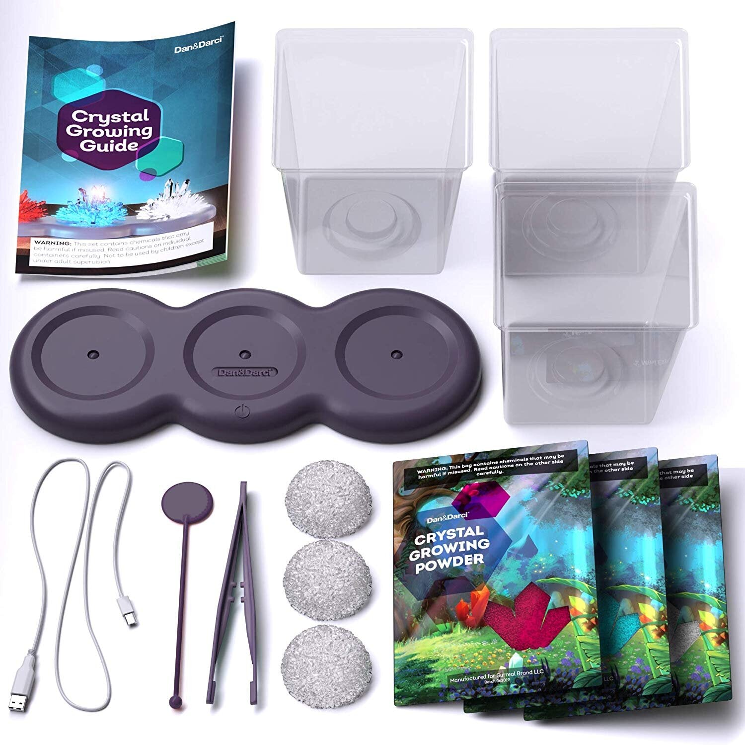 Light-Up Crystal Growing Kit for Kids