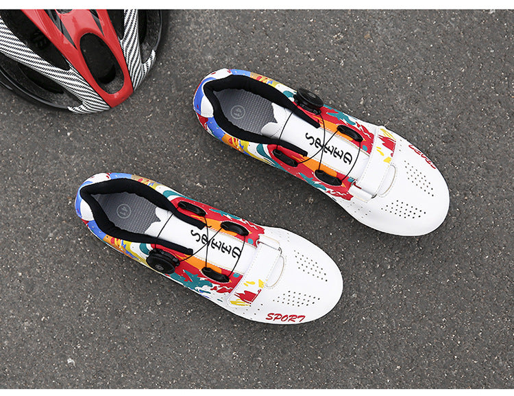 "510_Athhletics" "sport" Color splash Cycling Shoes / Cleats by 510_Athletics LLC