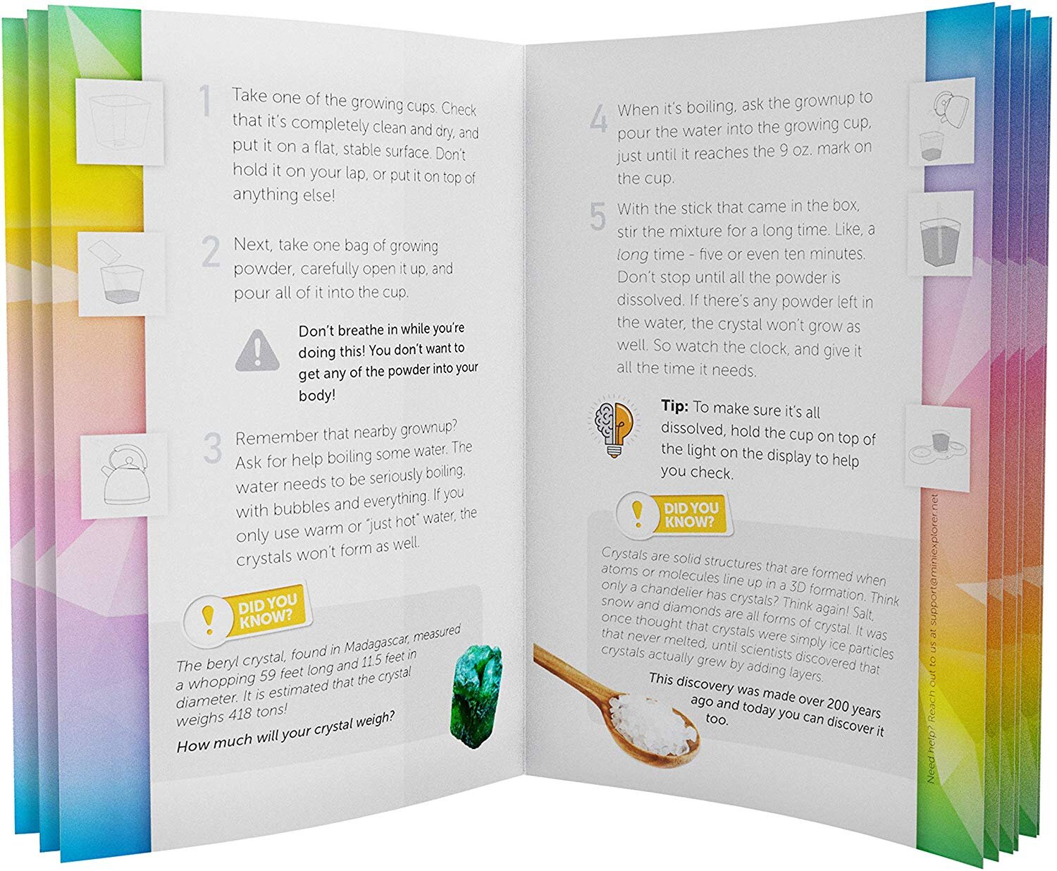 Light-Up Crystal Growing Kit for Kids