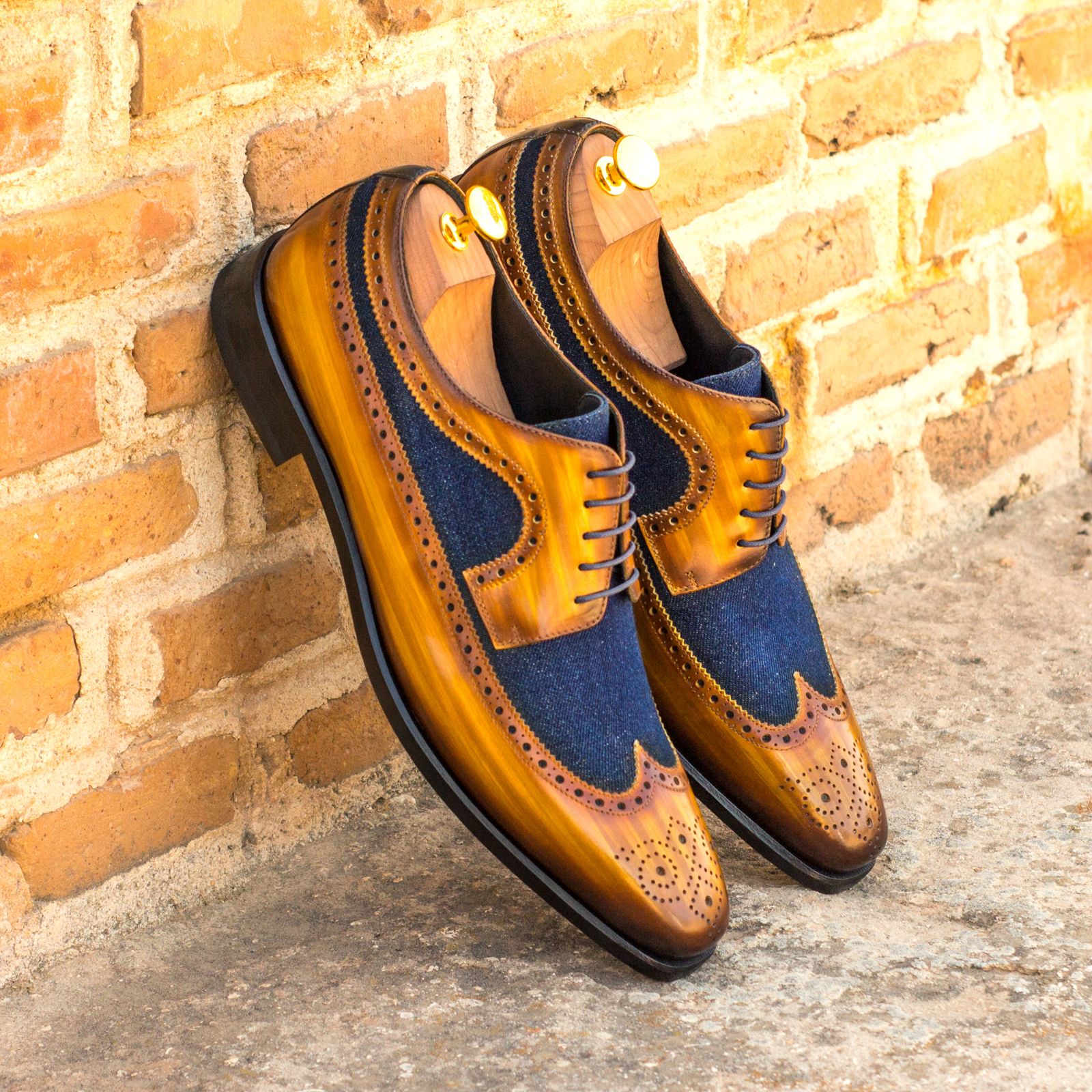 - Unique Handcrafted Jeans Sartorial + Denim Patina + cognac Patina by Le Ruux
