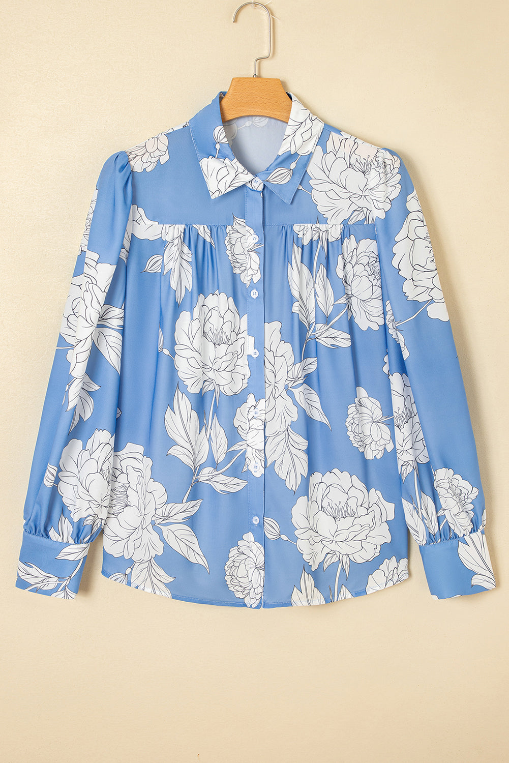 Carmen Detail Puff Sleeve Shirt by Threaded Pear