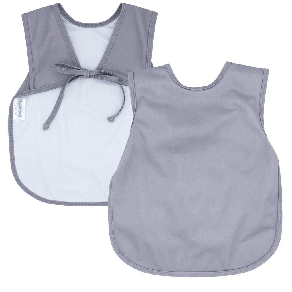 Solid Slate Minimalist Bapron by BapronBaby