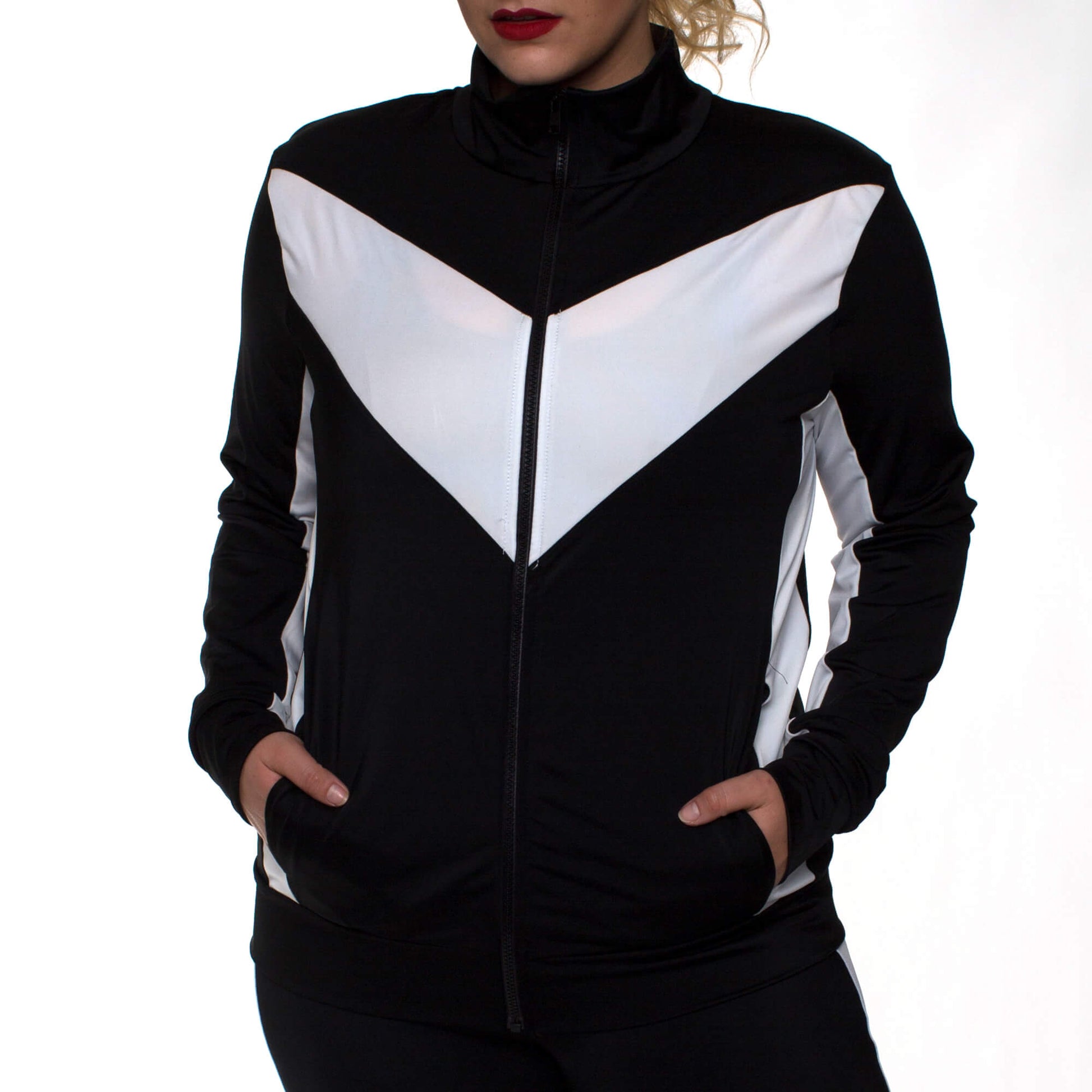 InstantFigure Curvy Plus Size Activewear Compression Jacket AWJ029C by InstantFigure - InstaSlim - InstantRecoveryMD