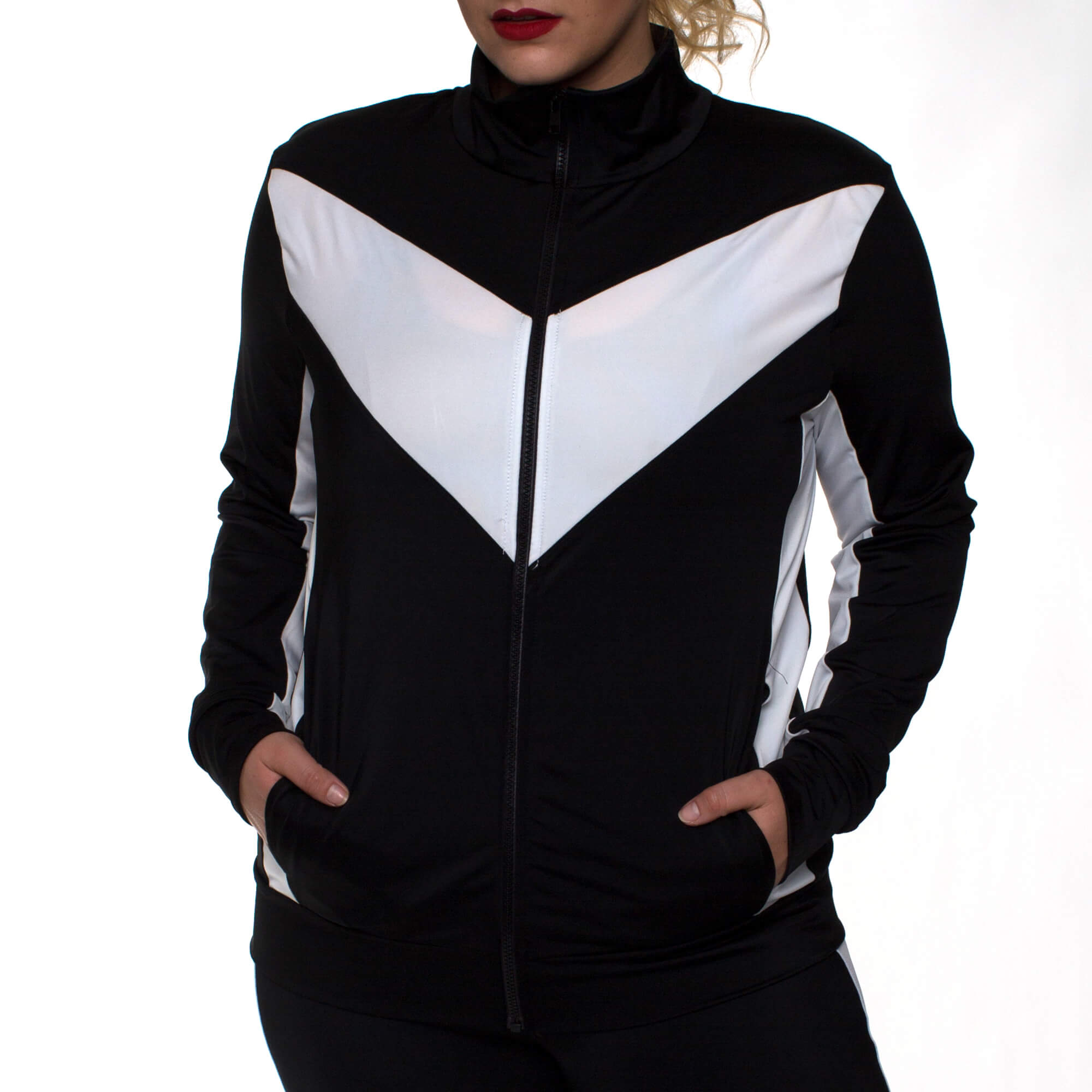 InstantFigure Curvy Plus Size Activewear Compression Jacket AWJ029C by InstantFigure - InstaSlim - InstantRecoveryMD