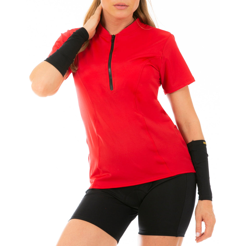 InstantFigure Cycling Compression Solid Zip Up Bike Top AWT028 by InstantFigure - InstaSlim - InstantRecoveryMD