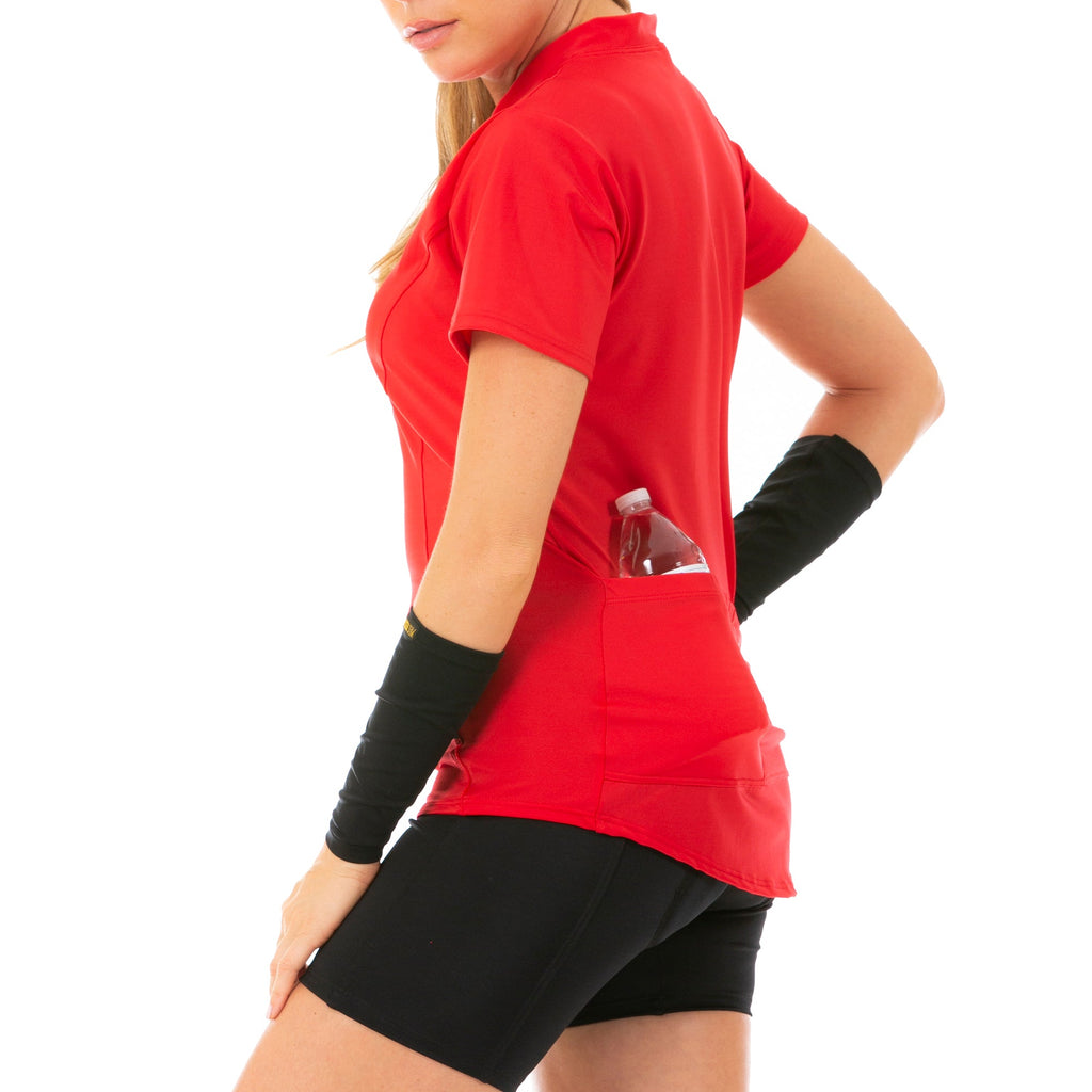 InstantFigure Cycling Compression Solid Zip Up Bike Top AWT028 by InstantFigure - InstaSlim - InstantRecoveryMD