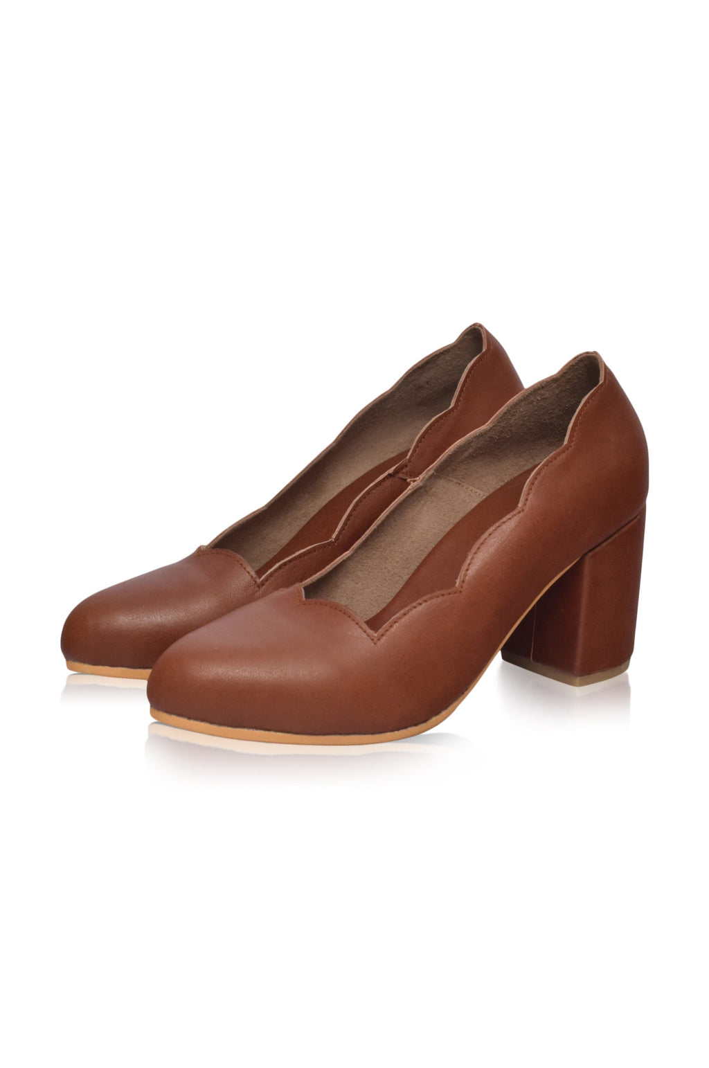 Alia Classic Leather Heels by Bali Lane