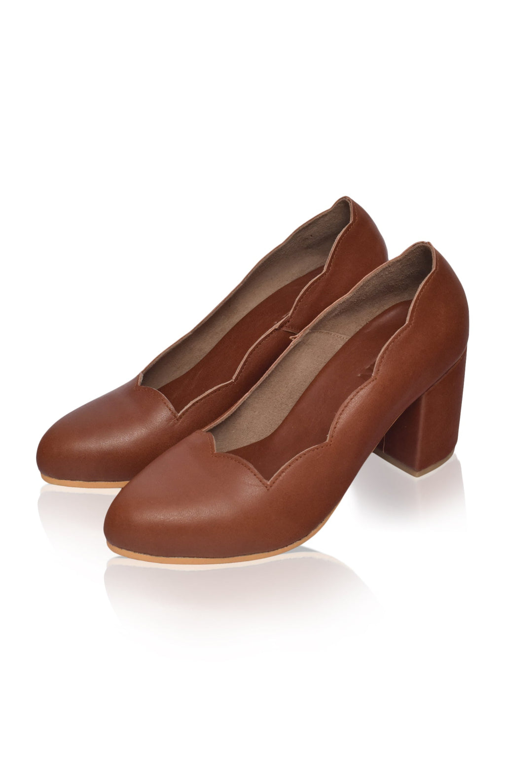 Alia Classic Leather Heels by Bali Lane