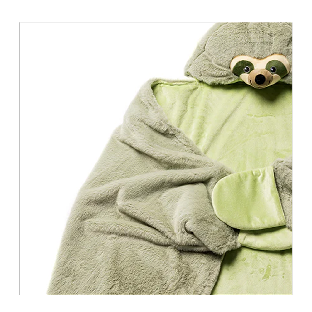 Sloth Weighted Hoodie Blanket by Plushland