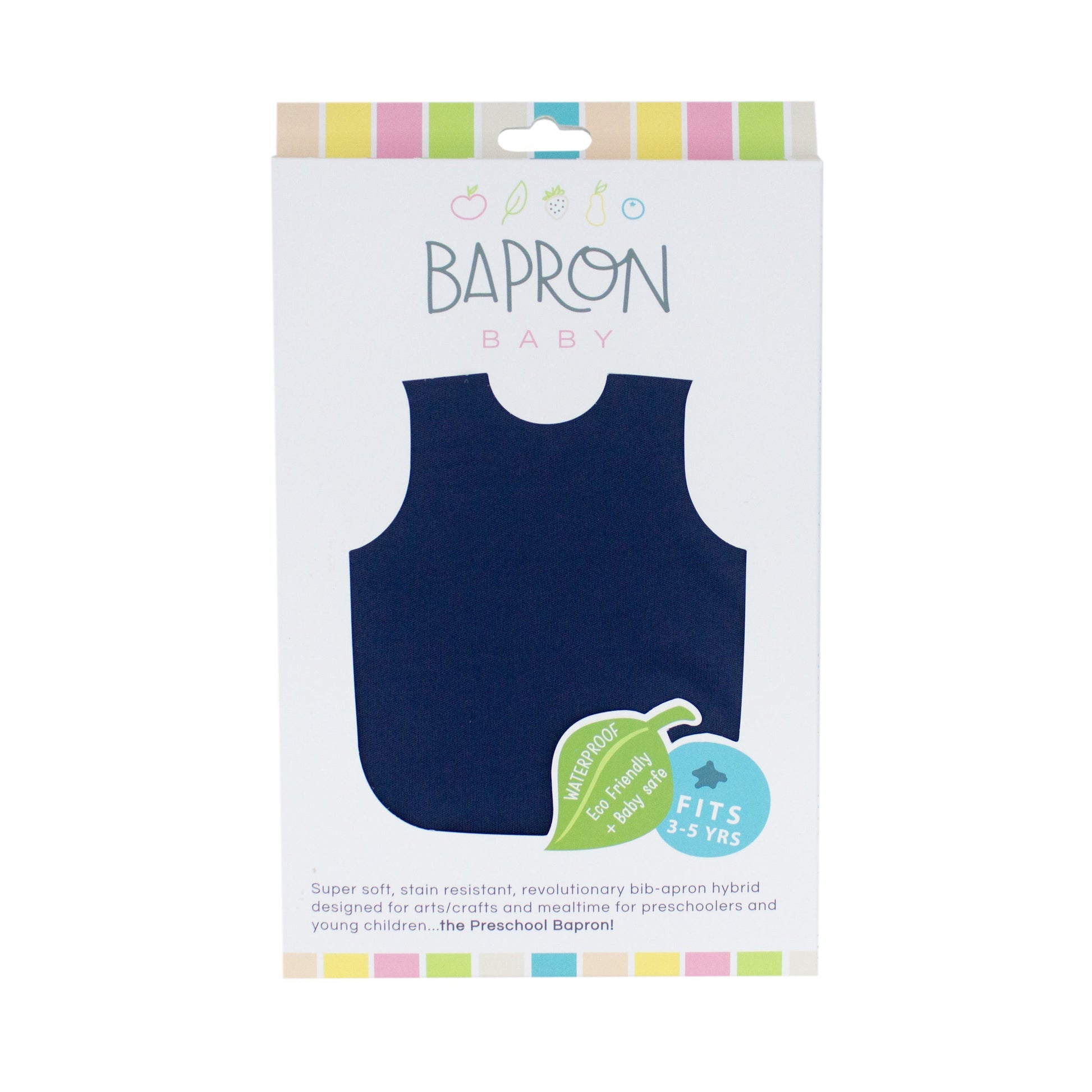 Solid Navy Minimalist Bapron by BapronBaby