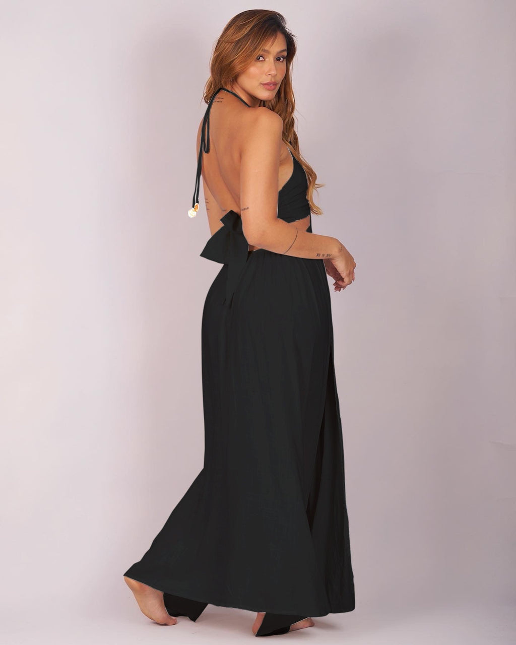 Santorini Dress Black