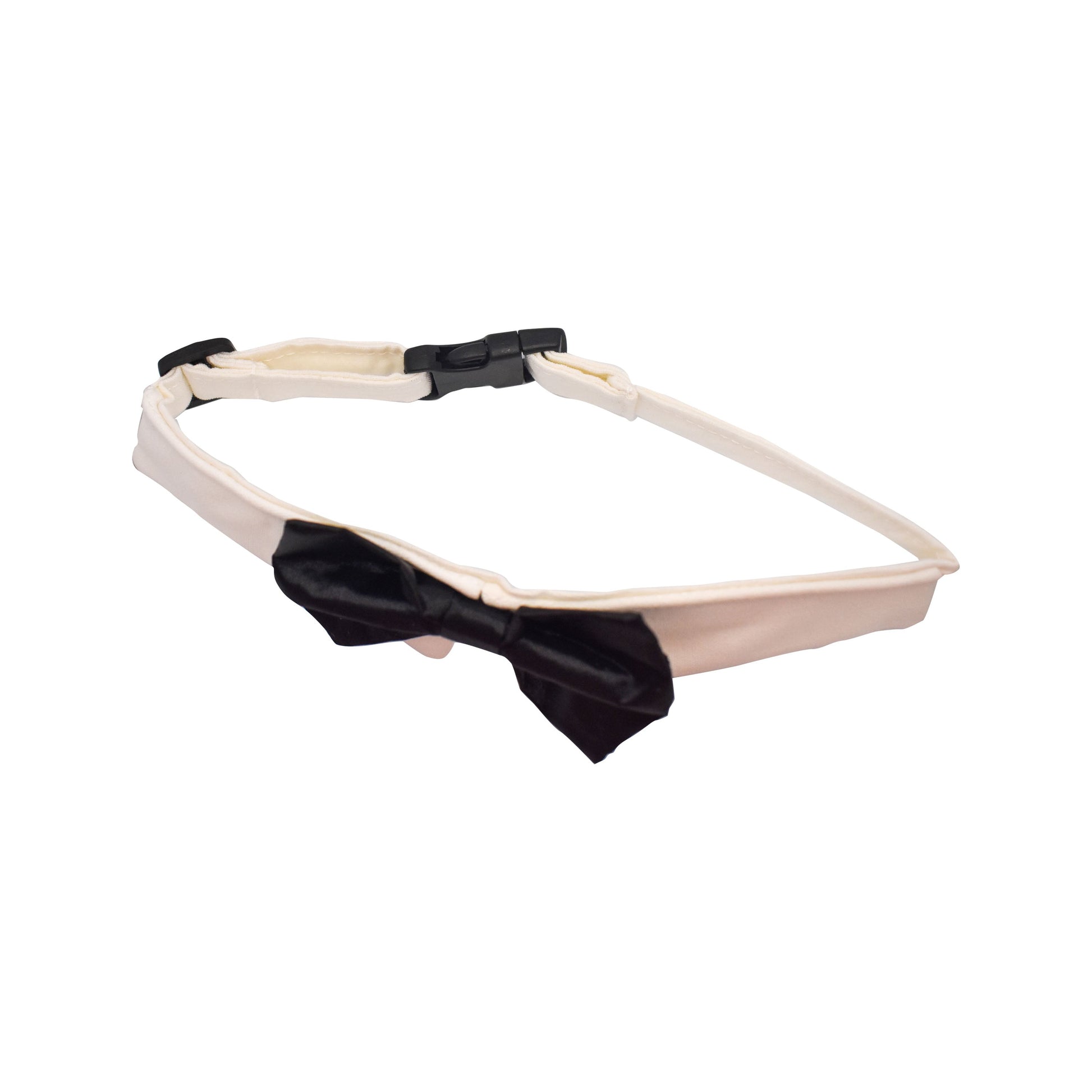 Black Satin Dog Bow Tie by Uptown Pups