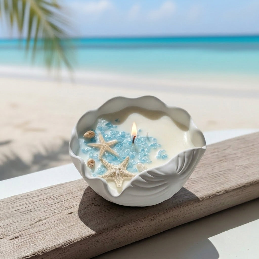 Ocean's Whisper Candle | Coastal Soy Wax