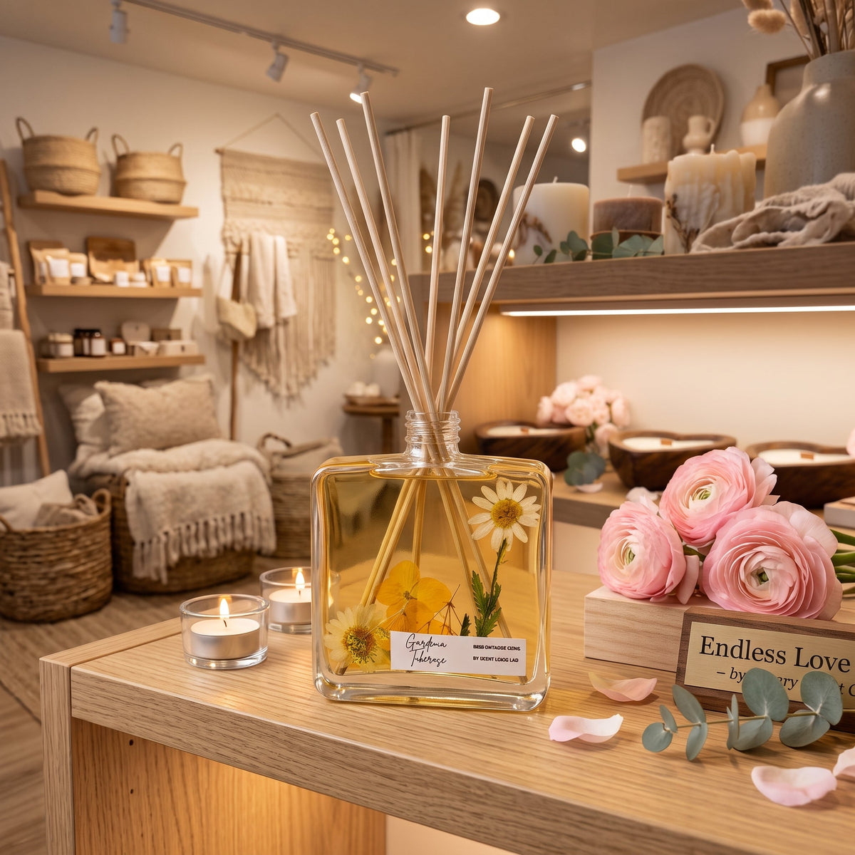 Botanical Reed Diffuser 4 OZ | Unique Gift Idea & Home Decor