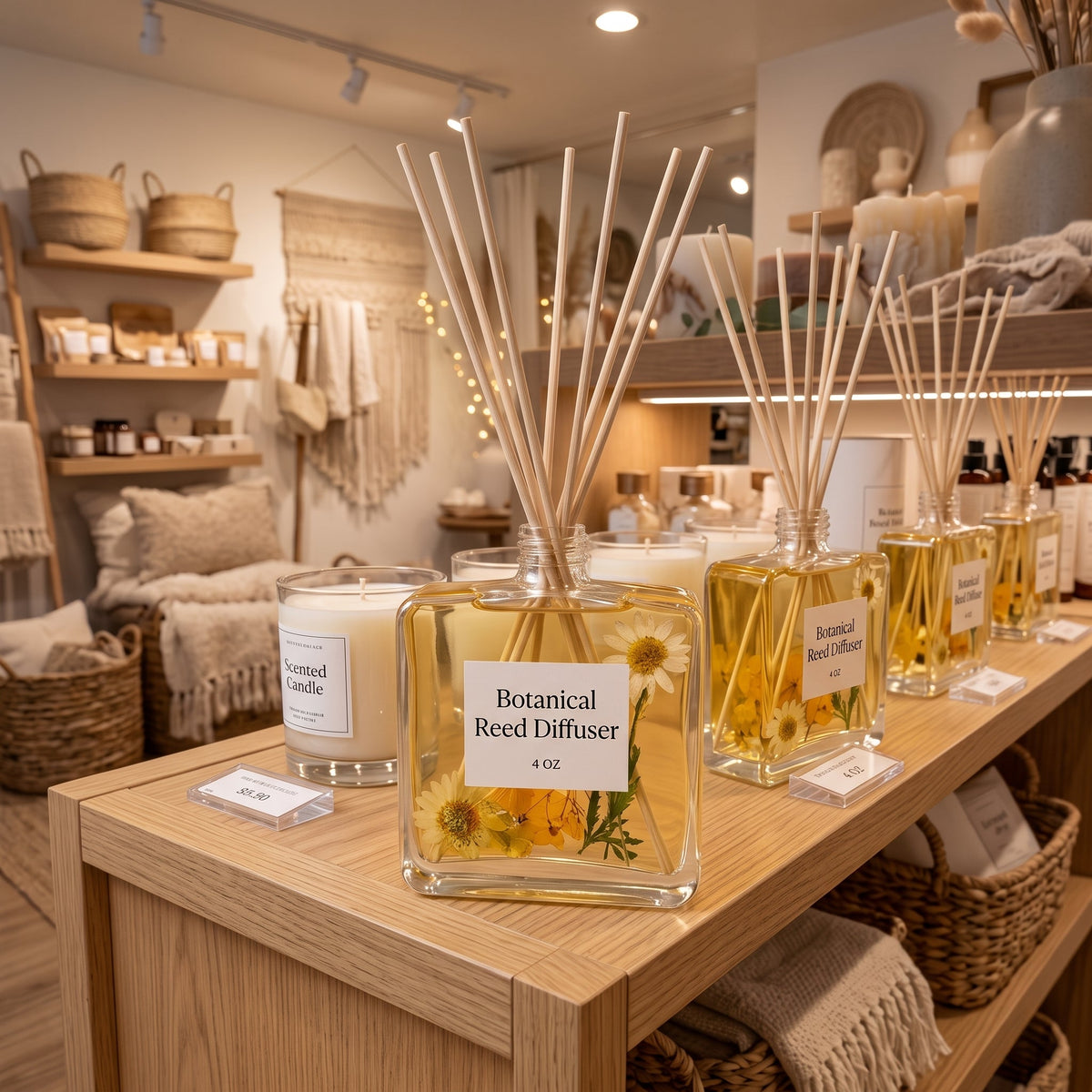 Botanical Reed Diffuser 4 OZ | Unique Gift Idea & Home Decor