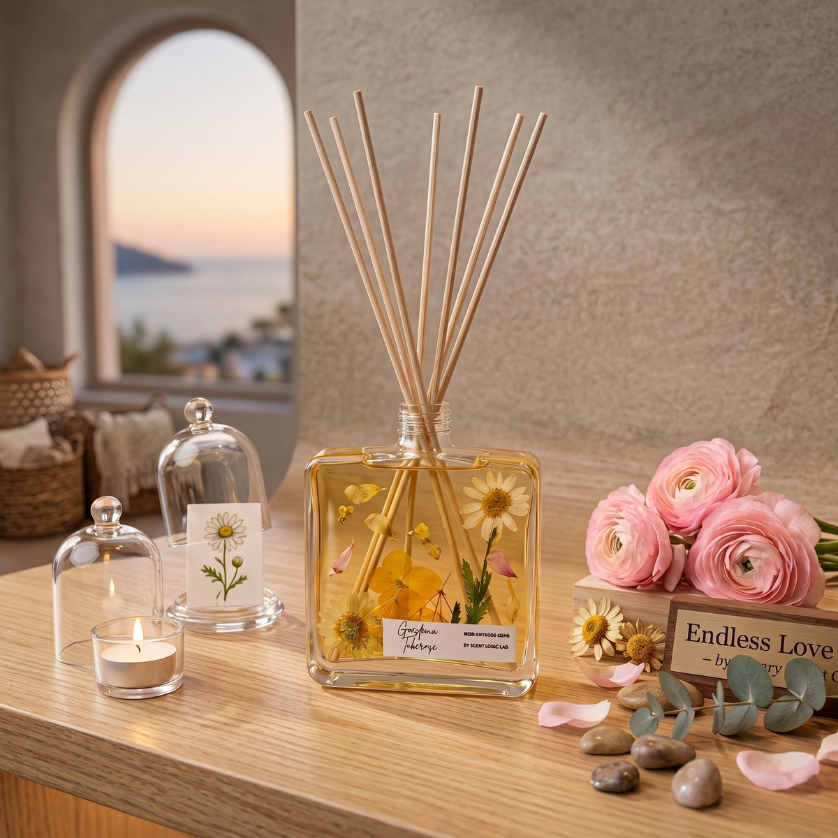 Botanical Reed Diffuser 4 OZ | Unique Gift Idea & Home Decor