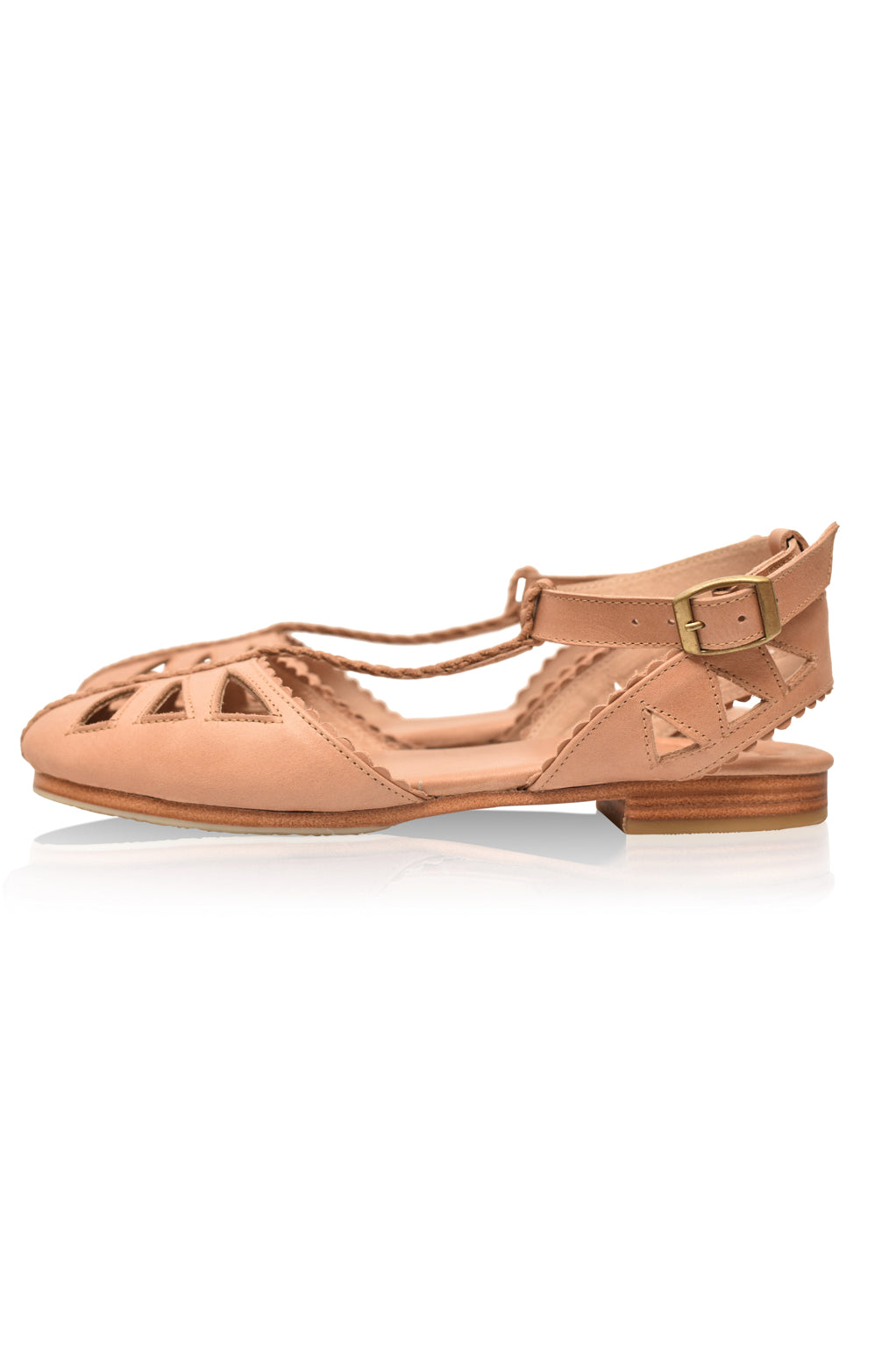 Bounty T-strap Leather Sandals by Bali ELF