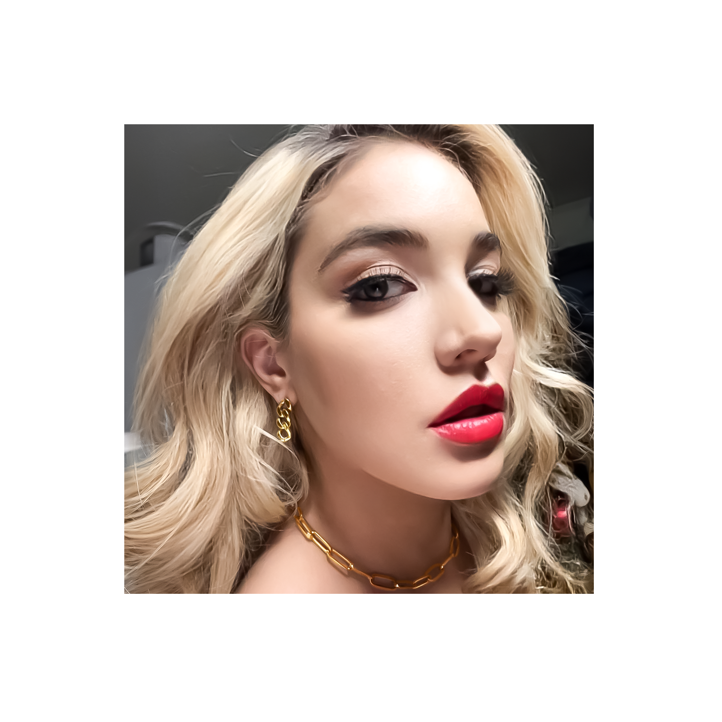ER160G B.Tiff High Polish Gold Cuban Link Earrings by B.Tiff New York