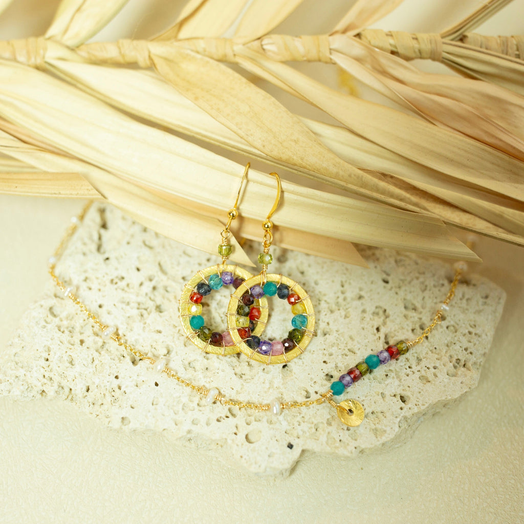 Mini Halo Earrings by OyeraCharisma