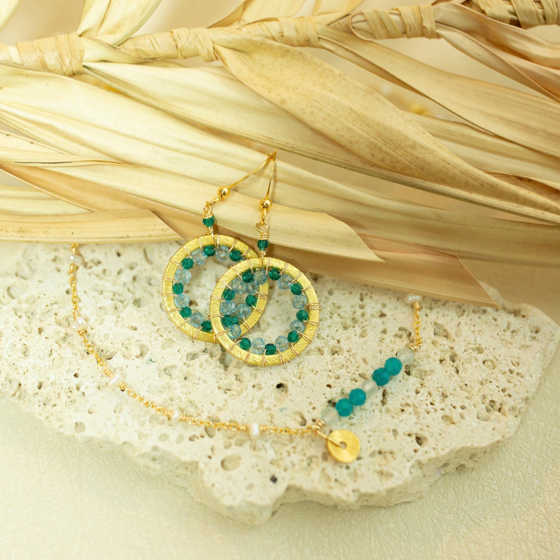Mini Halo Earrings by OyeraCharisma