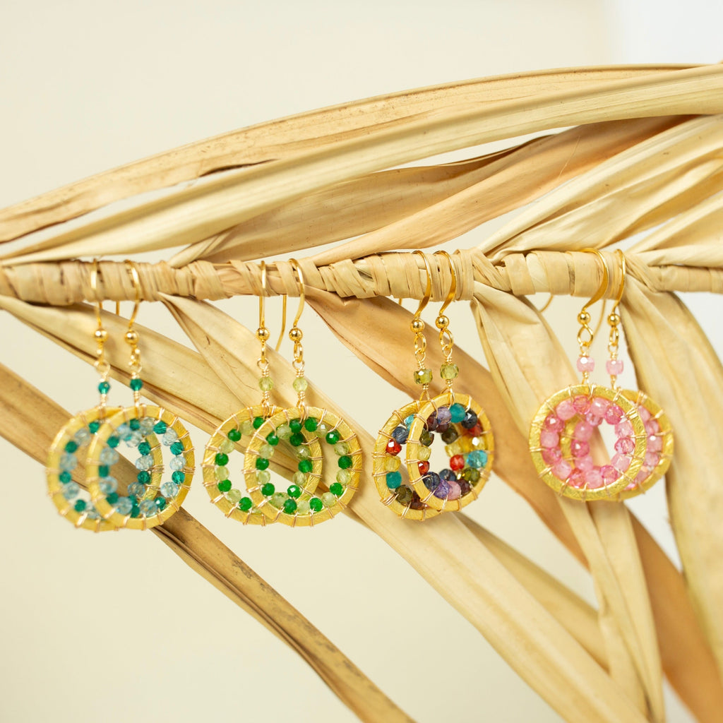 Mini Halo Earrings by OyeraCharisma
