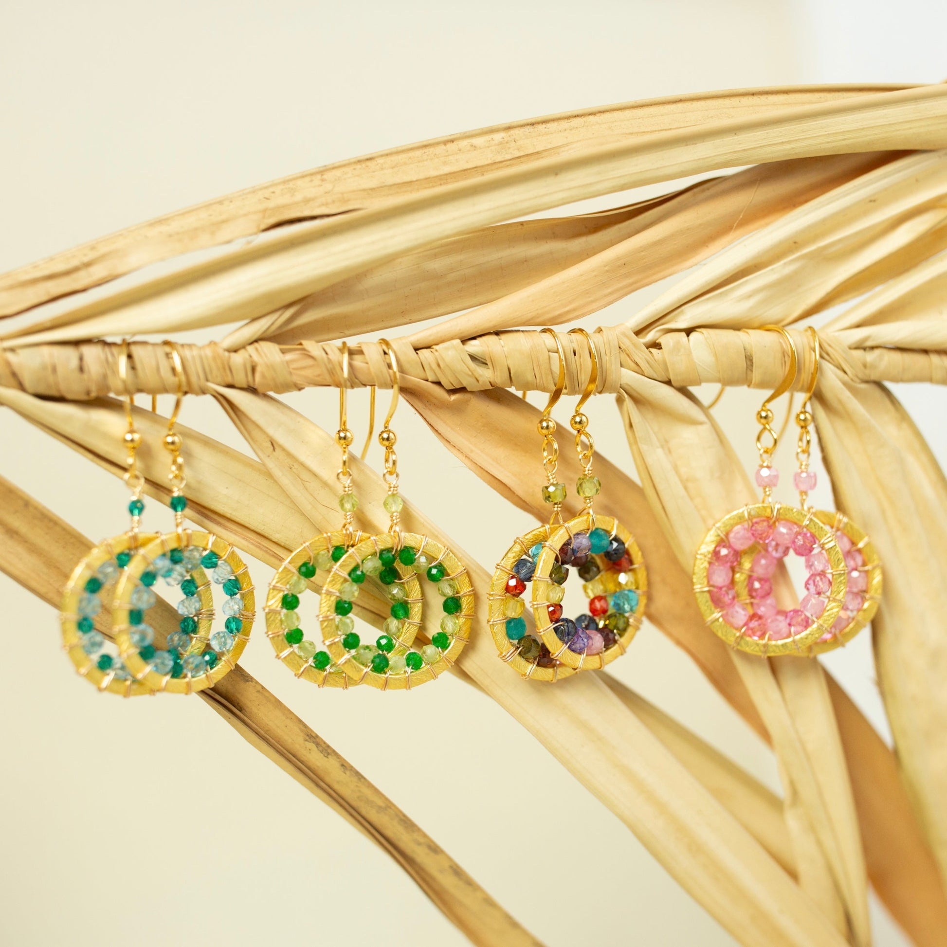 Mini Halo Earrings by OyeraCharisma