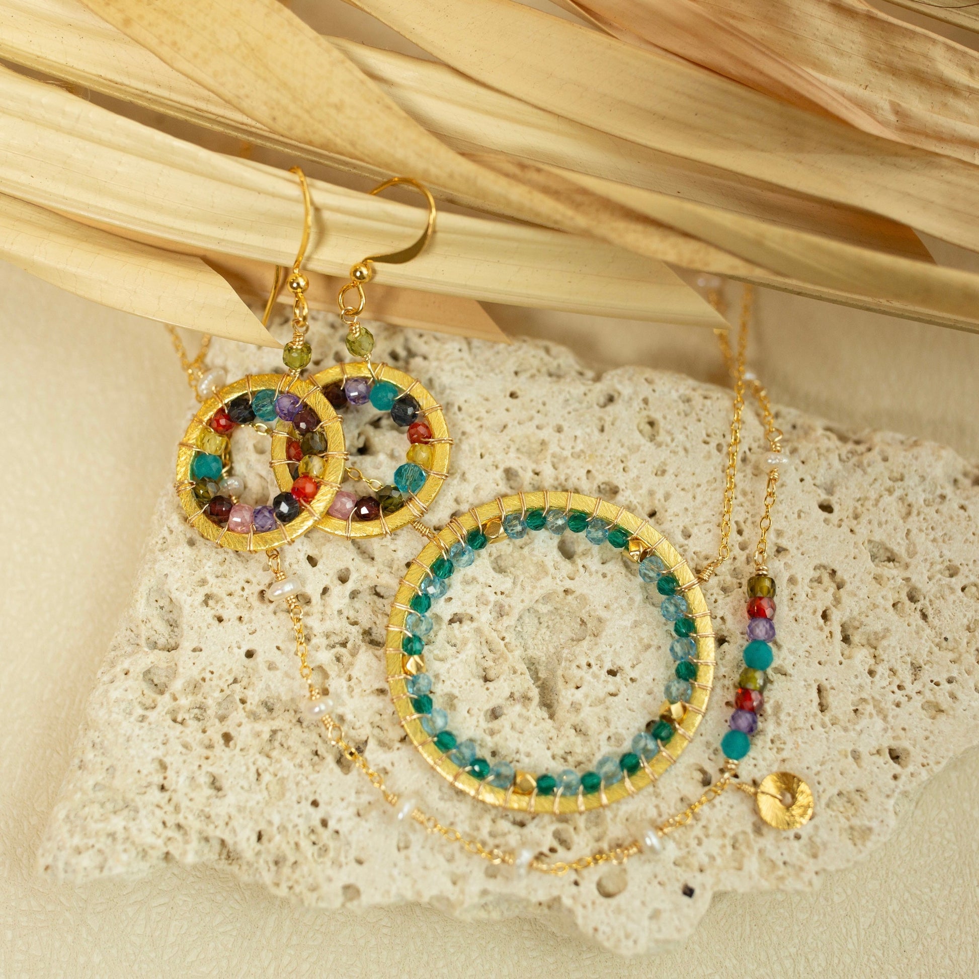 Mini Halo Earrings by OyeraCharisma