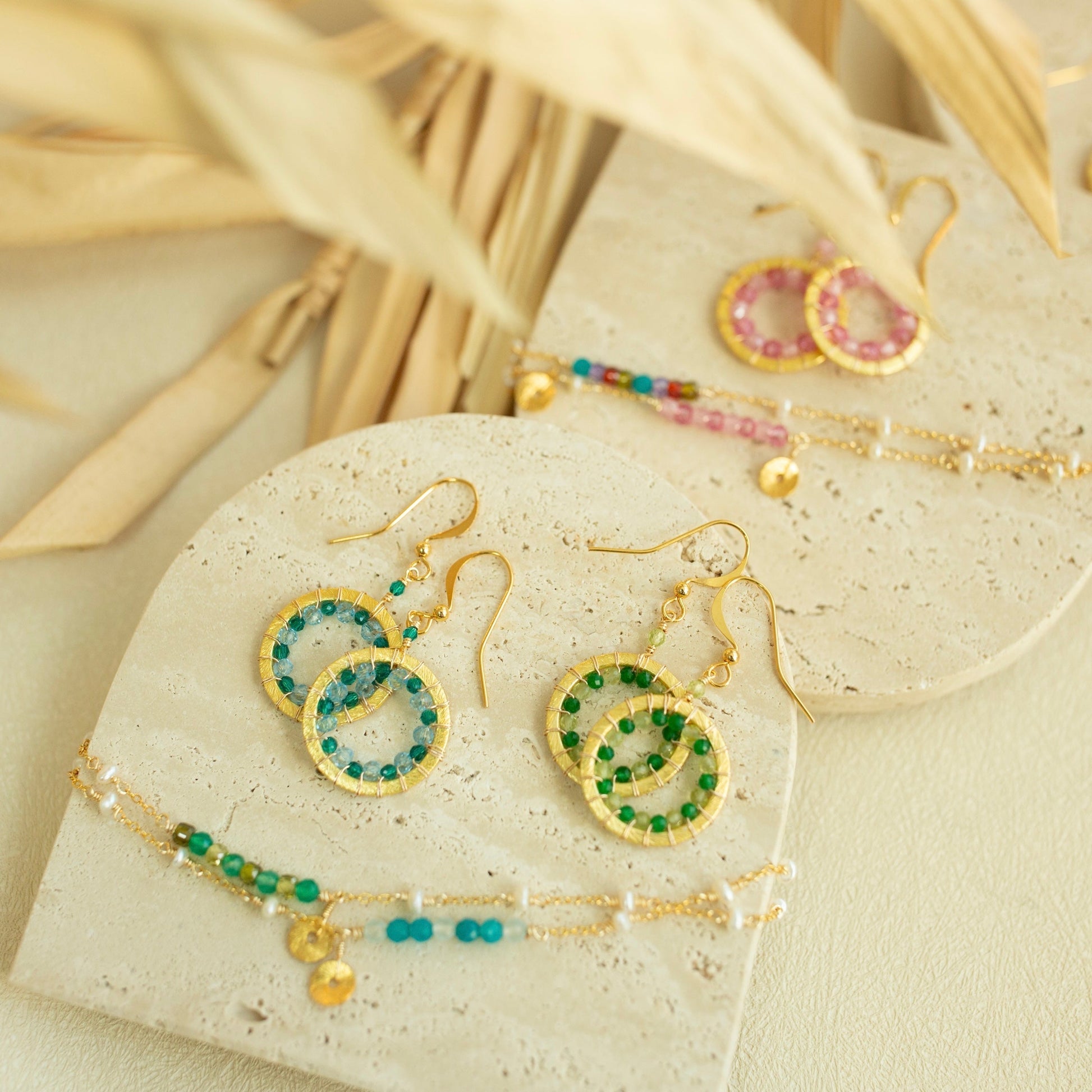 Mini Halo Earrings by OyeraCharisma