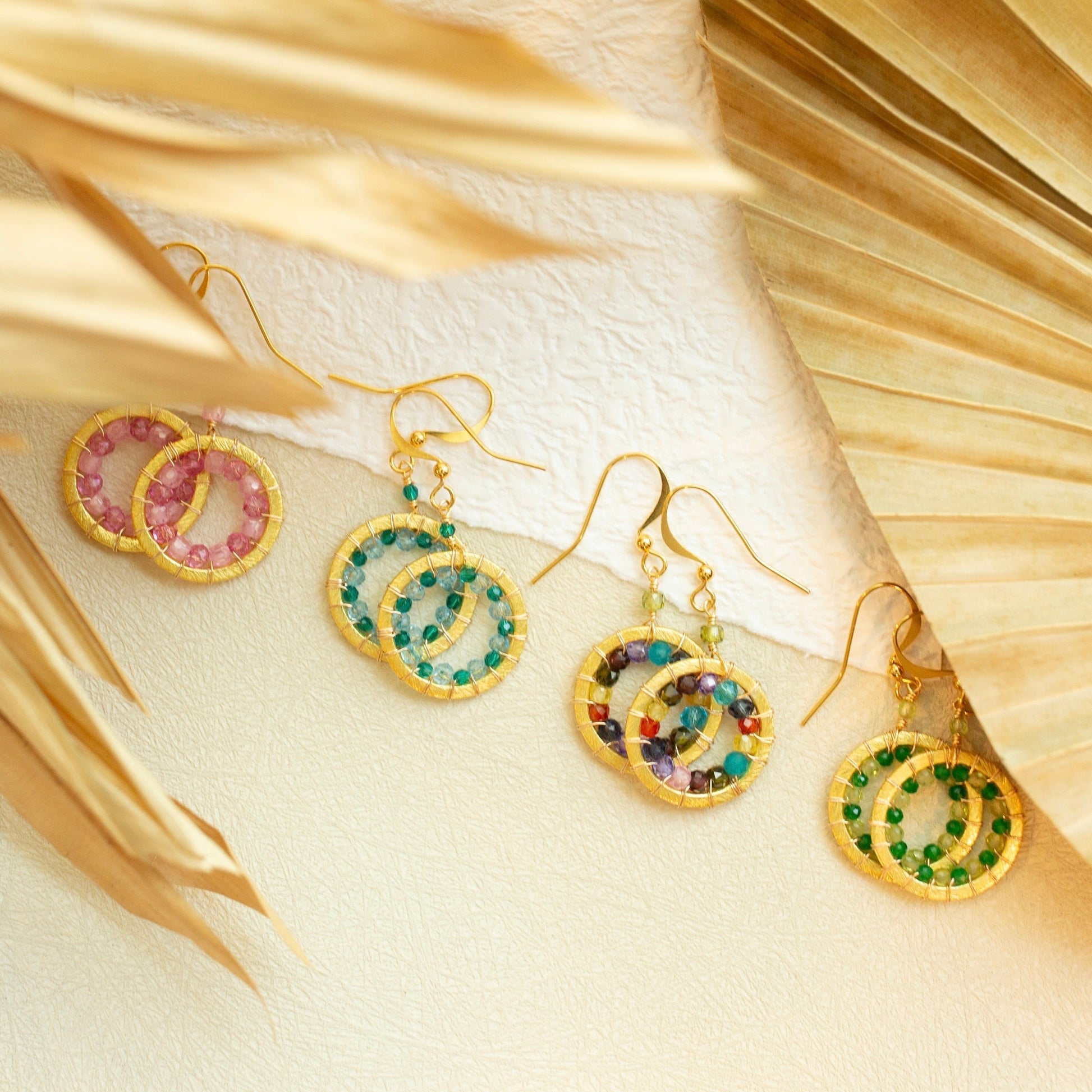 Mini Halo Earrings by OyeraCharisma