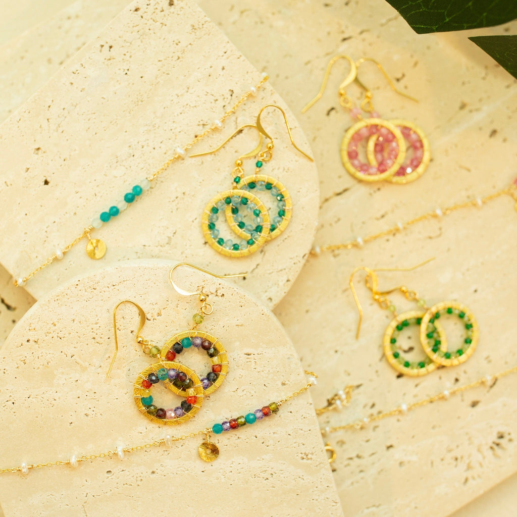 Mini Halo Earrings by OyeraCharisma