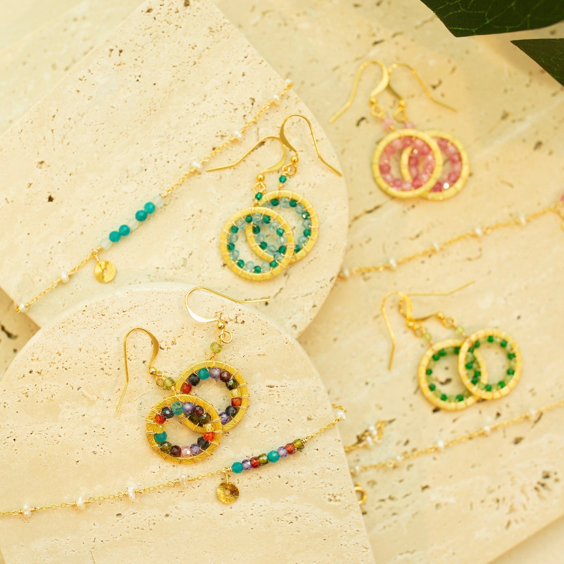 Mini Halo Earrings by OyeraCharisma