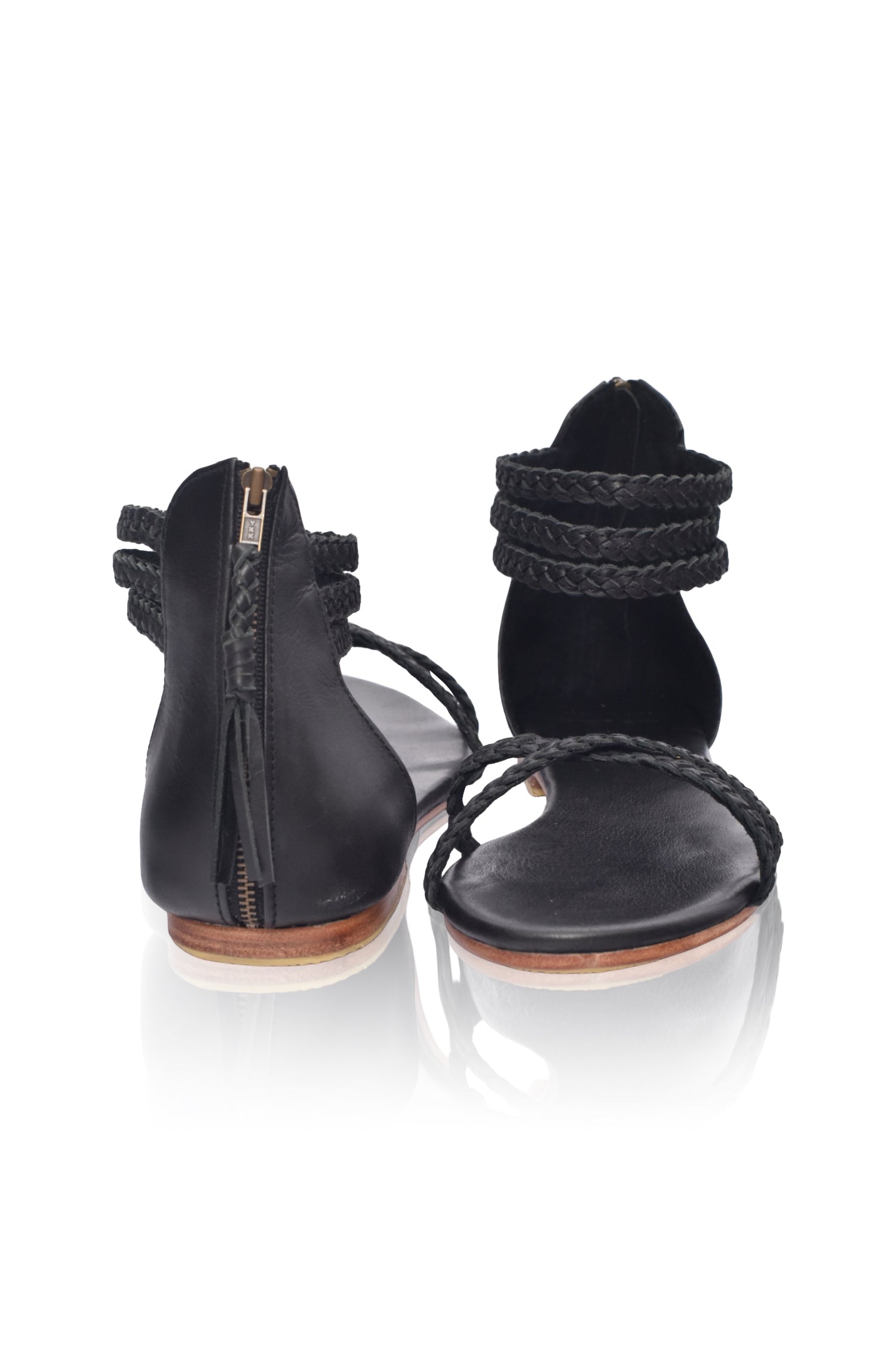 Calypso Braided Leather Sandals by Bali ELF