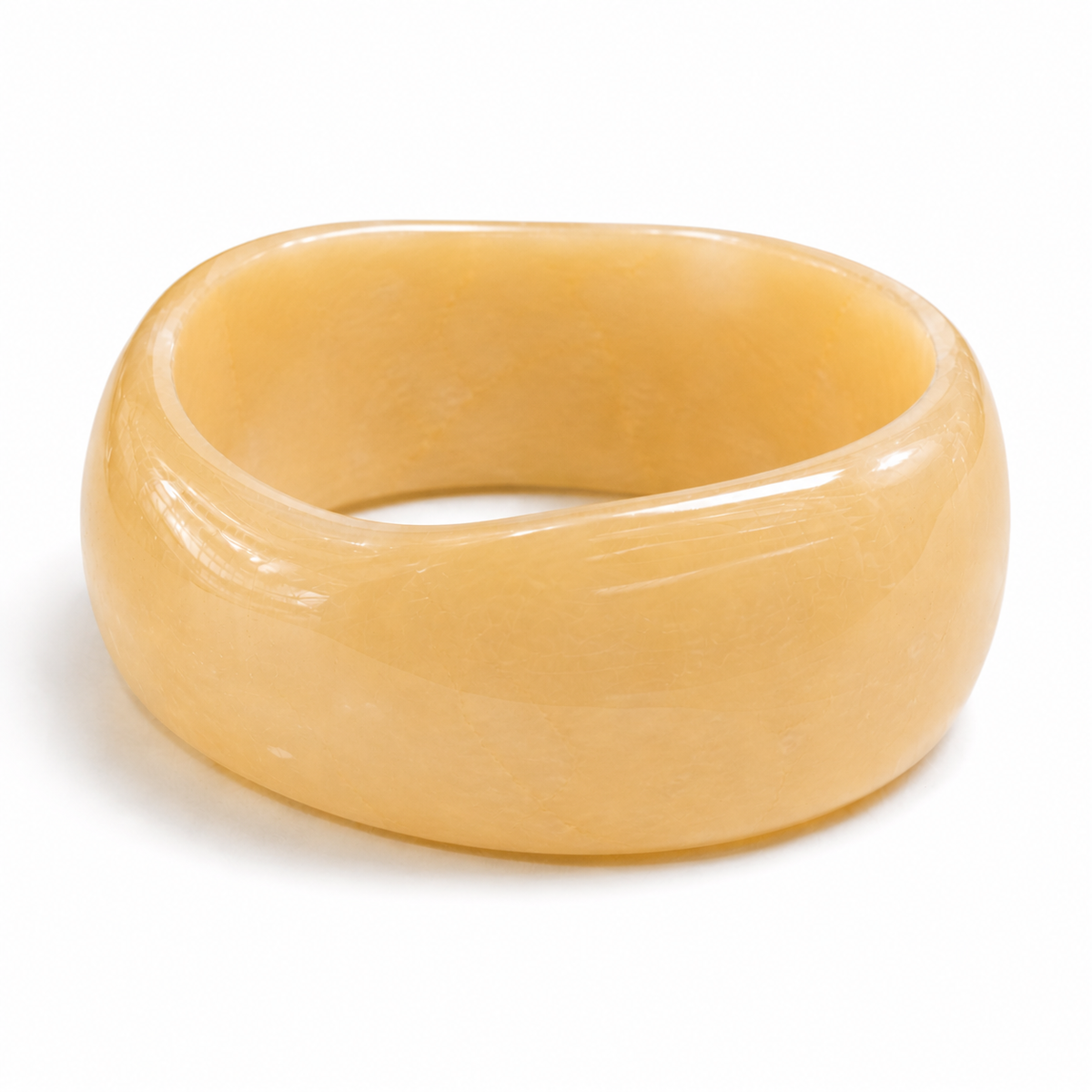 Jessie Beige Acrylic Bangle