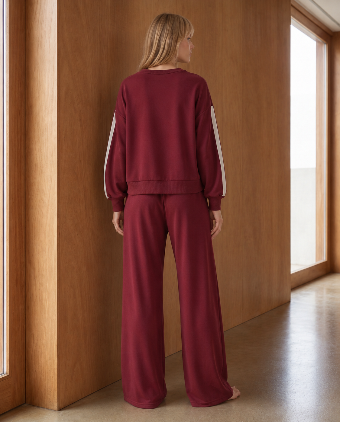 Sportie Pullover Drawstring Sweatpants Set