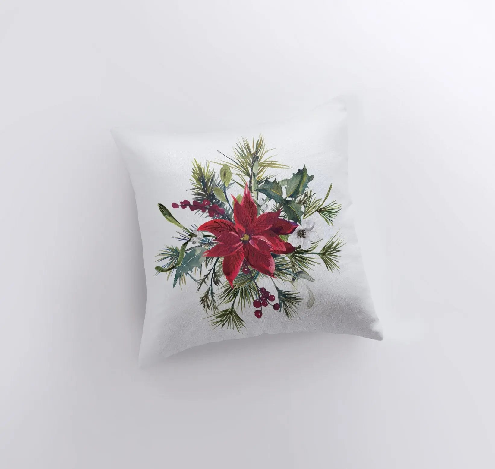 Christmas Poinsettia Repeat Pattern |  Pillow cover | Holiday Decor | Christmas tree | Christmas Gifts | Room Decor UniikPillows