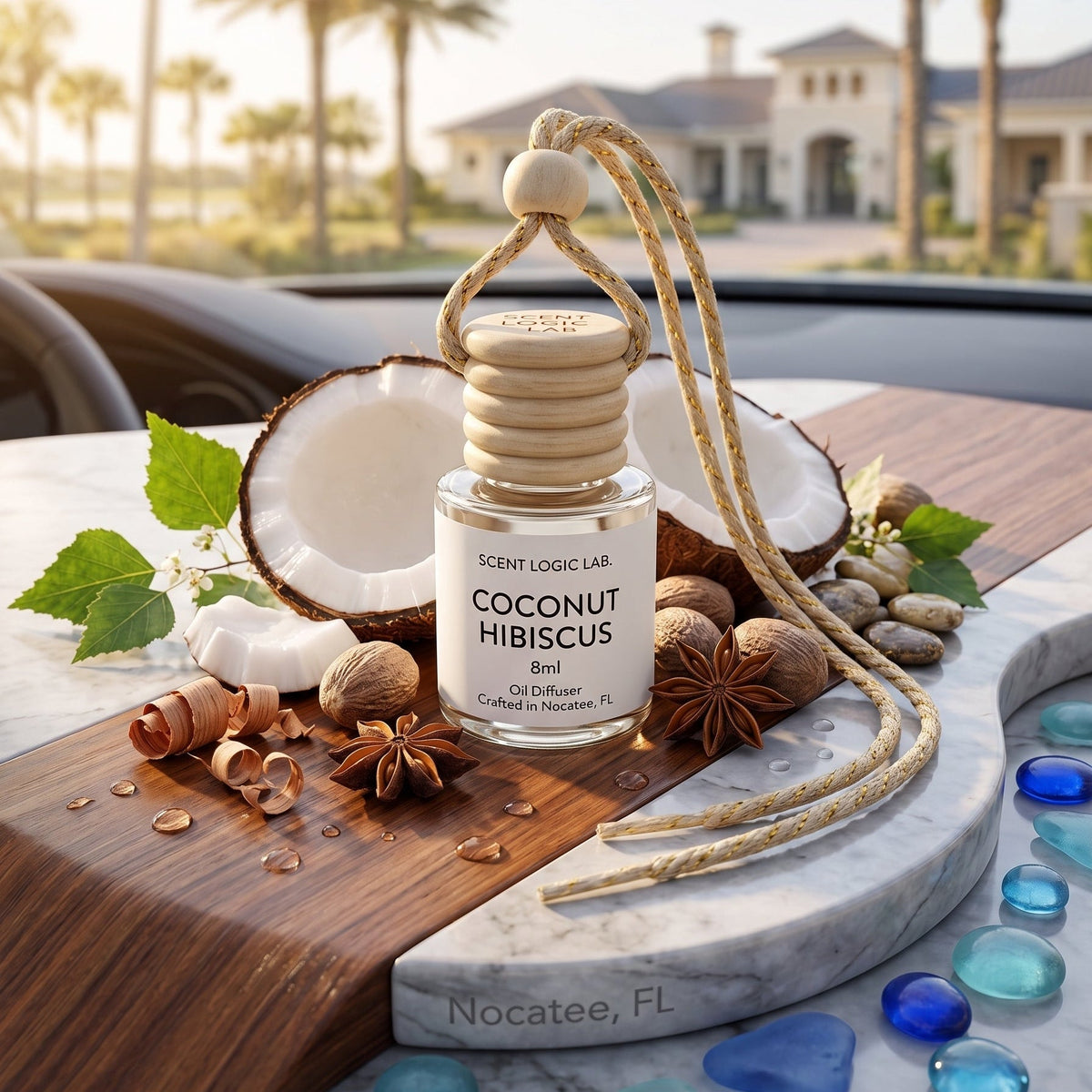 Luxury 8ml Car Diffuser in Floral Scents