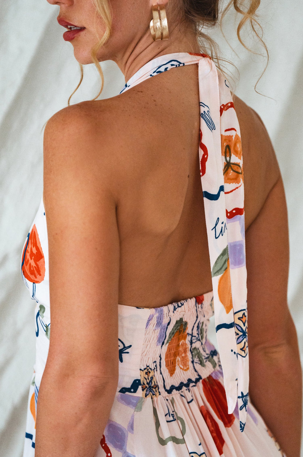 Costa Brava Halterneck Maxi Dress by Bali ELF