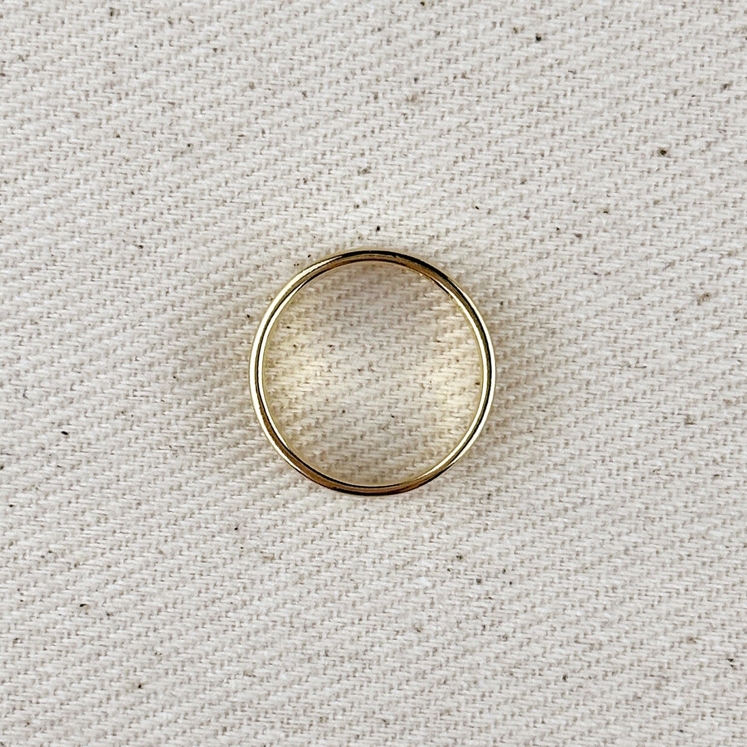 18k Gold Filled Flat Band Ring