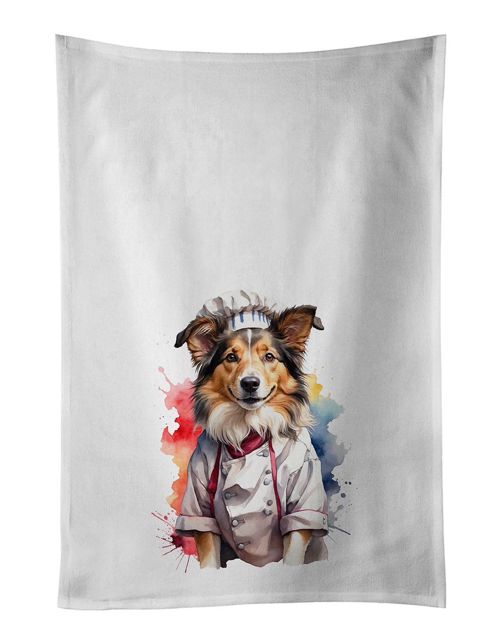 Collie Chef Kitchen Towel Set of 2