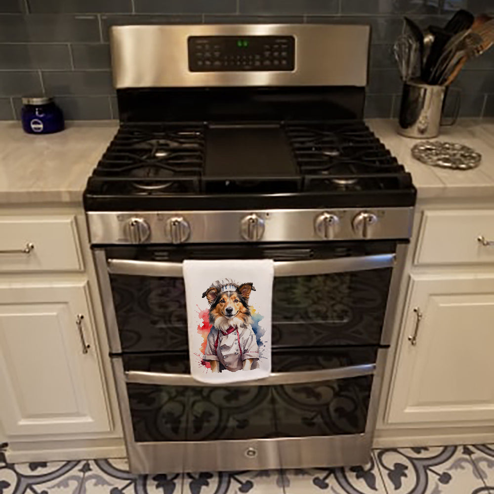 Collie Chef Kitchen Towel Set of 2