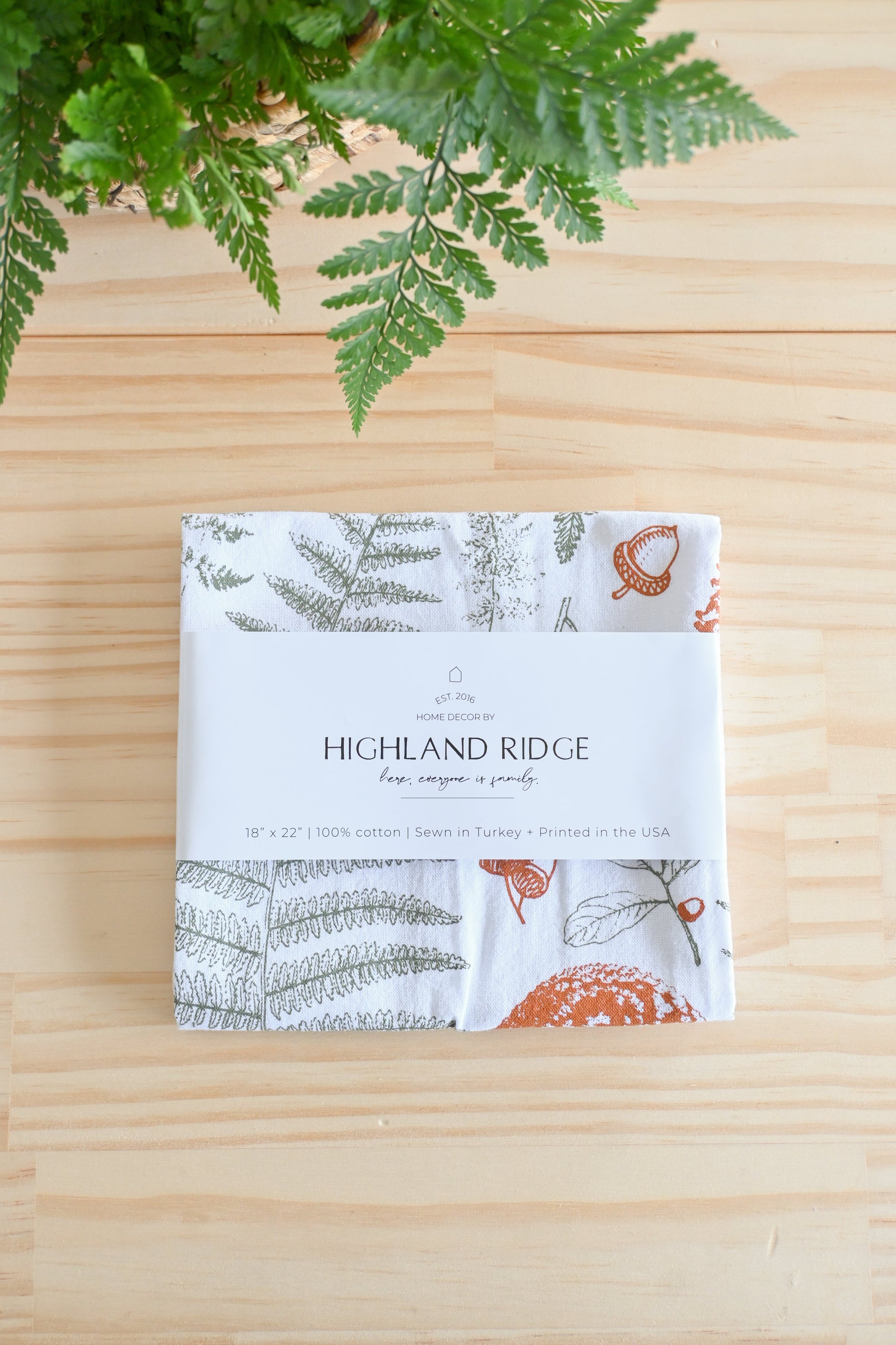 Forest Floor Tea Towel by Jubilee Trading Company