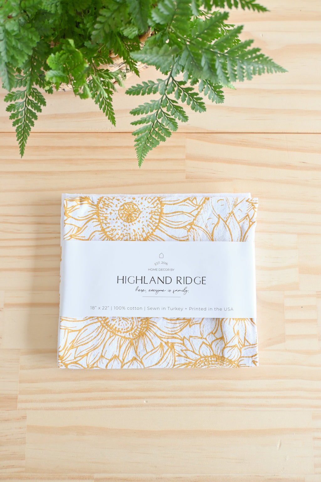 Sunflower Garden Tea Towel by Jubilee Trading Company