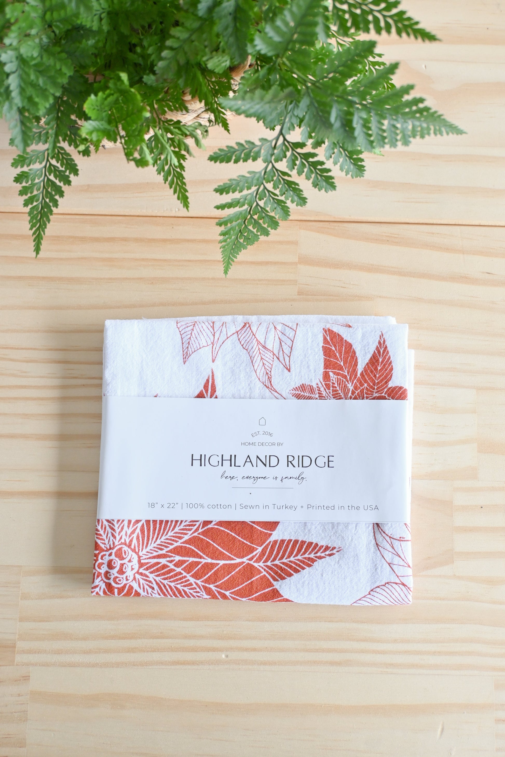 Poinsettia Tea Towel by Jubilee Trading Company