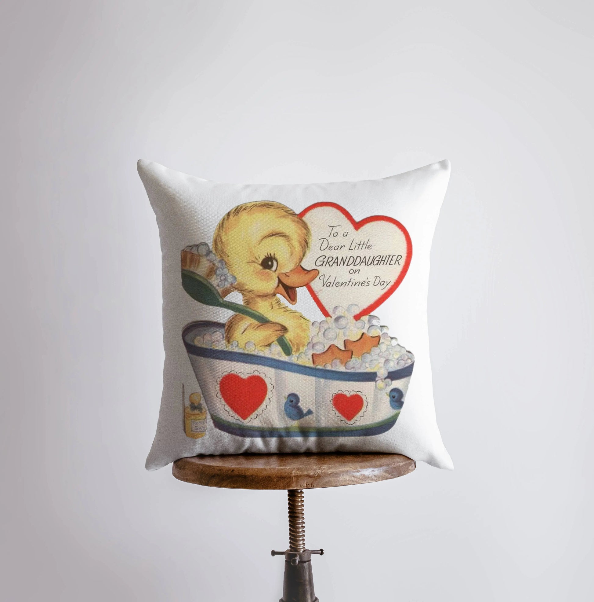Dear Granddaughter on Valentines | Pillow Cover | Valentine card motifs | Throw Pillow | Valentines Day Gift for Her | Valentine Decor UniikPillows
