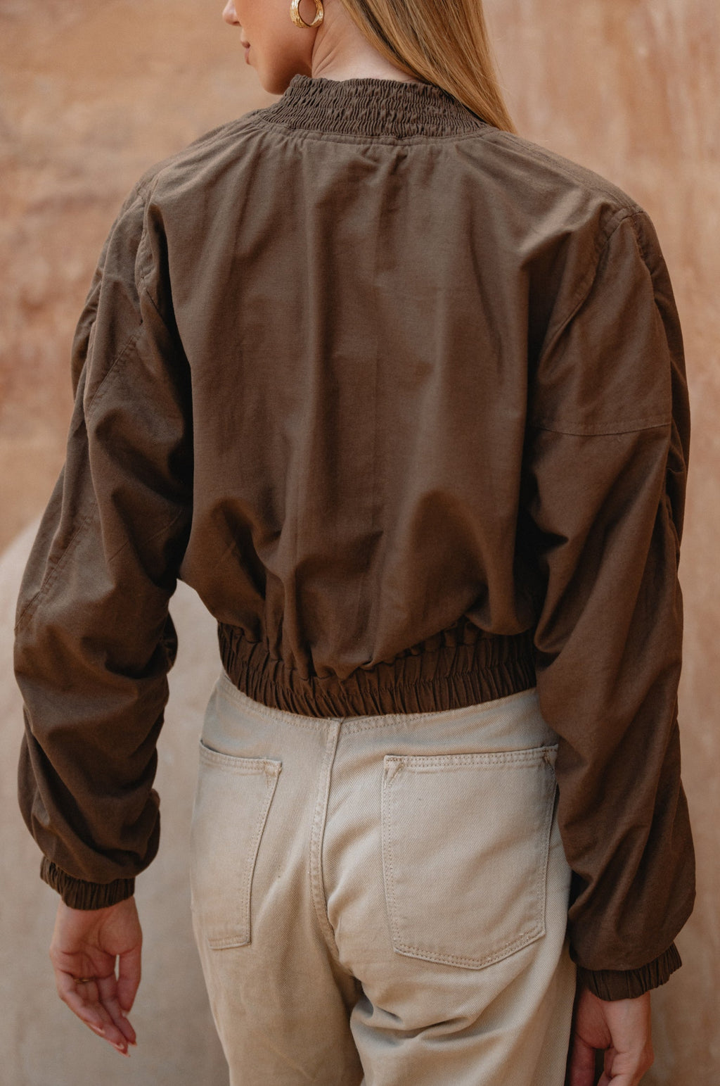 Denver Linen Bomber Jacket by Bali Lane