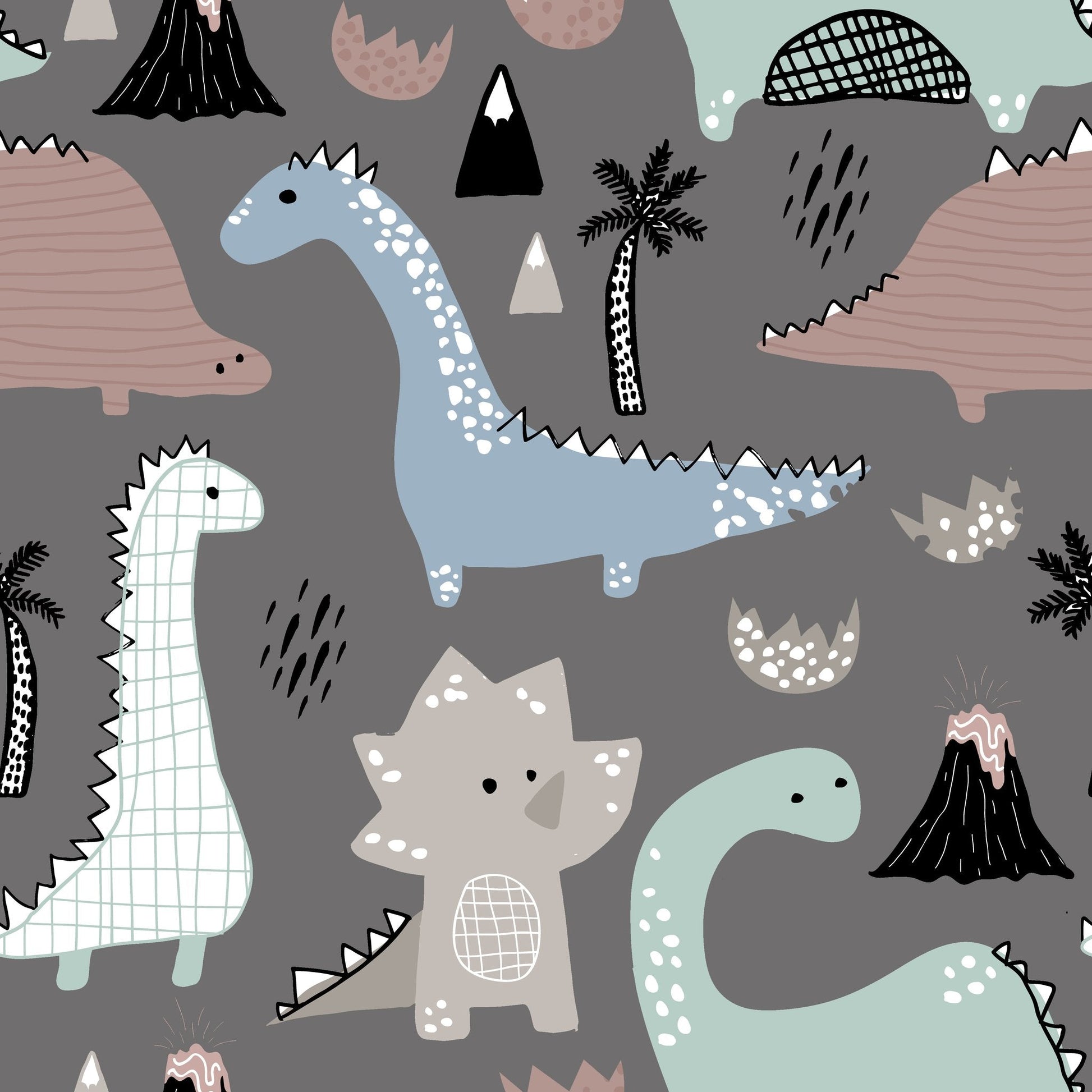 Dinosaur Drawing Splash Mat - A Waterproof Catch-All for Highchair Spills and More! by BapronBaby