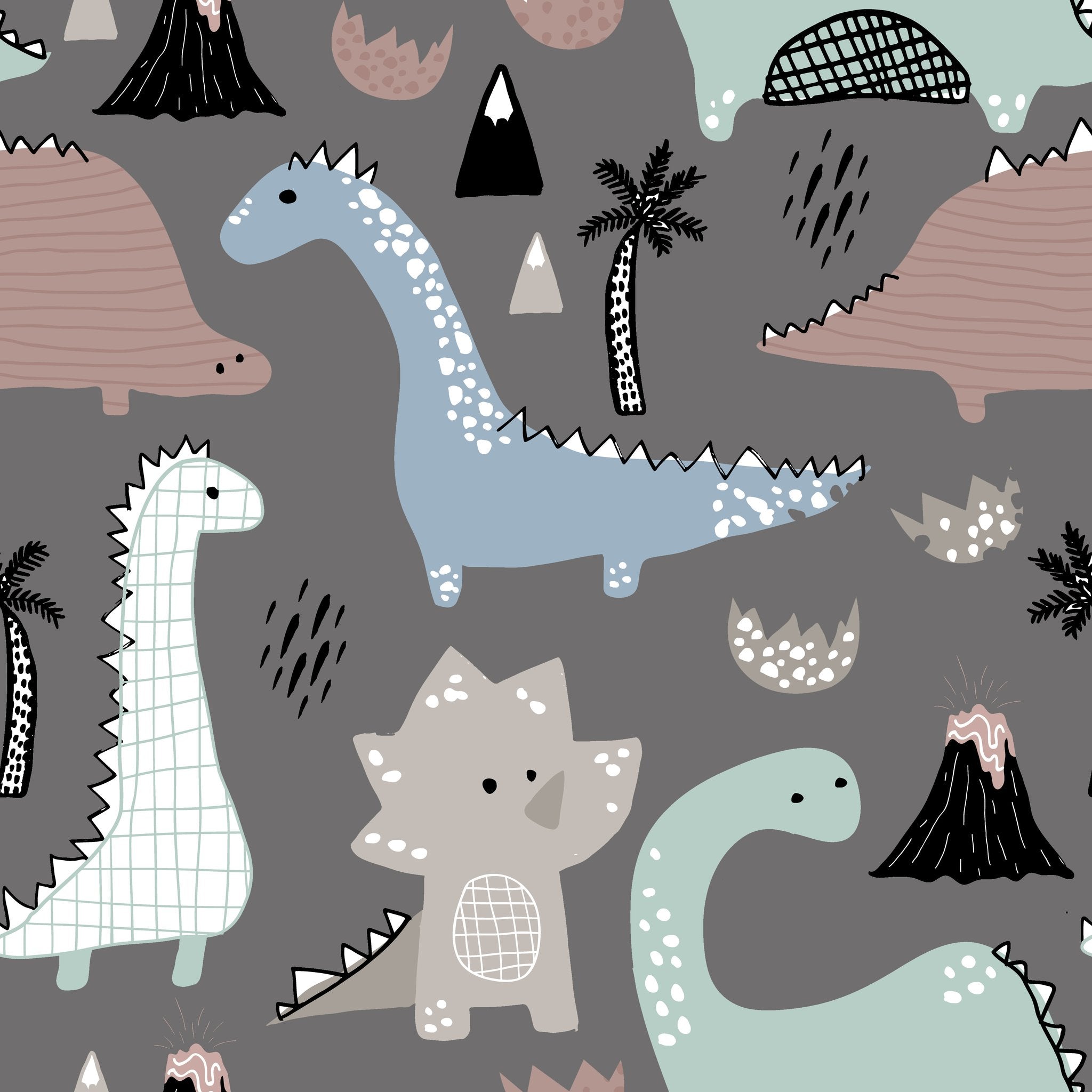 Dinosaur Drawing Splash Mat - A Waterproof Catch-All for Highchair Spills and More! by BapronBaby