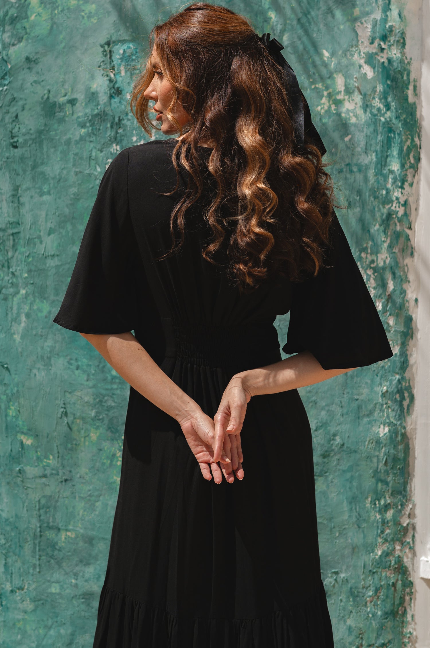 Donna Button Down Midi Dress by Bali ELF
