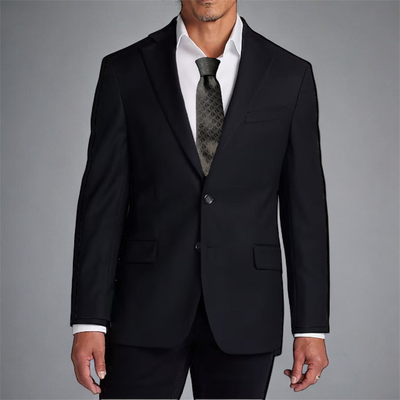 Crimson Elegance in Black by Lusanet Collective