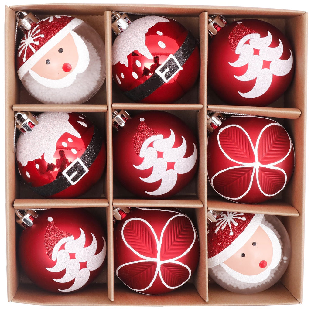 Santa Claus Inspired 9 Piece Round Ornament Christmas Bundle Ornament Bundle OrnamentallyYou 